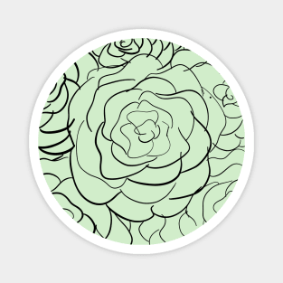 Rose Pattern Transparent Magnet